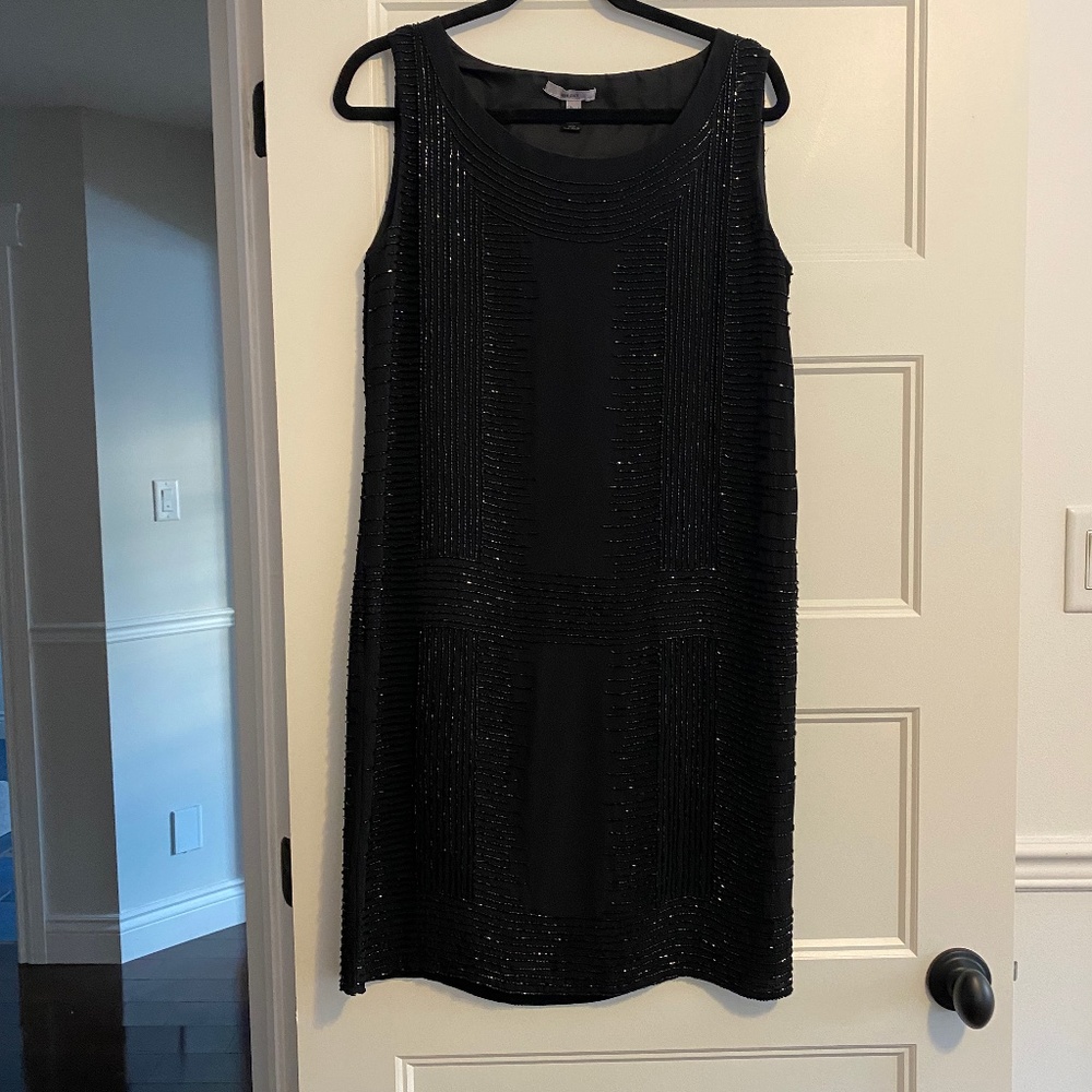 MNG Suit Black Sequins Cocktail Dress